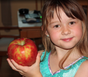 Child with Apple